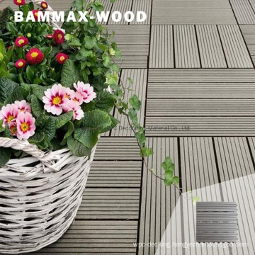 Waterproof Ultra Low Maintenance Click Tile Composite Wood Outdoor Tile